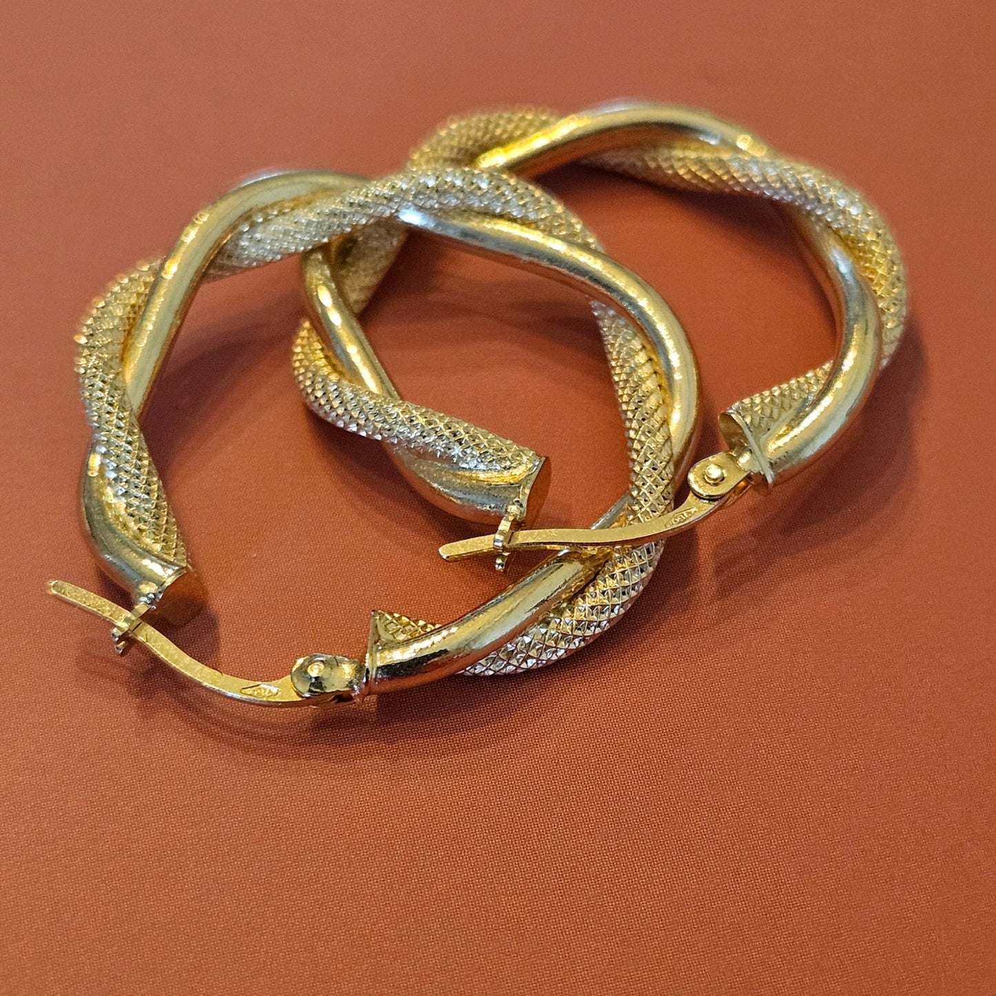 18K Saudi Gold Earrings A5