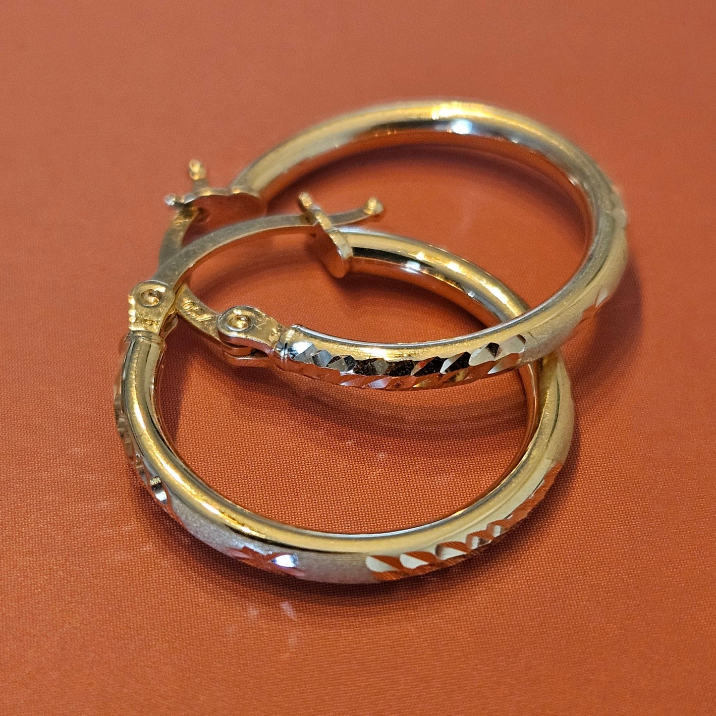 18K Saudi Gold Earrings A4